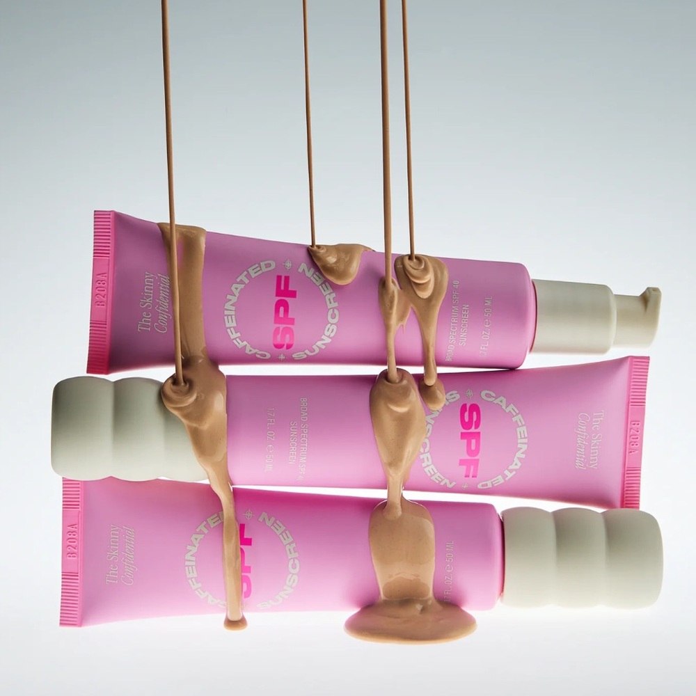 NWT The Skinny Confidential CAFFEINATED SUNSCREEN